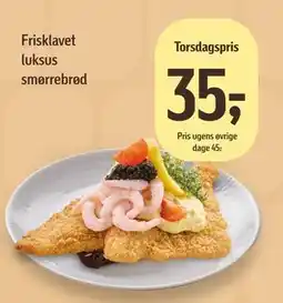 Føtex Frisklavet luksus smørrebrød tilbud