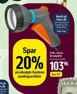 Føtex Spar 20% på udvalgte Gardena vandingsartikler tilbud
