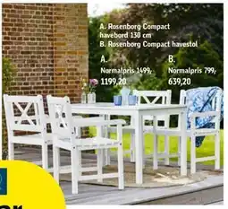 Føtex Rosenborg Compact havestol tilbud