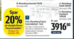 Føtex Spar 20% på udvalgte Rosenborg havemøbler tilbud