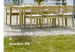 Føtex Lugo havestol tilbud