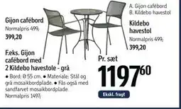 Føtex Gijon cafébord tilbud