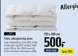 Føtex allergivenlig dyne tilbud