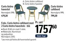 Føtex Corlu bistro cafébord tilbud