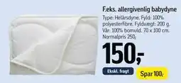Føtex allergivenlig babydyne tilbud