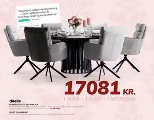 SPISEBORDSSTOL MED ARMLÆN