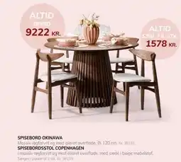 Daells Bolighus SPISEBORDSSTOL COPENHAGEN tilbud