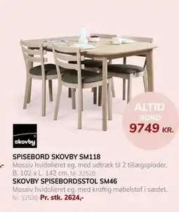 Daells Bolighus SPISEBORD SKOVBY SM118 tilbud