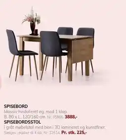 Daells Bolighus SPISEBORD tilbud