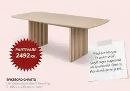 Daells Bolighus SPISEBORD CHRISTO tilbud