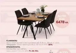 Daells Bolighus SPISEBORDSSTOL tilbud