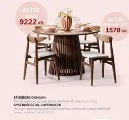 Daells Bolighus SPISEBORD OKINAWA tilbud
