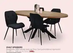 Daells Bolighus OVALT SPISEBORD tilbud