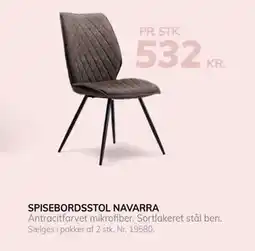 Daells Bolighus SPISEBORDSSTOL NAVARRA tilbud