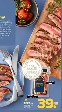 Netto Premieur kryddersaltet secreto af gris tilbud