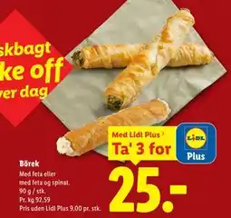 Lidl Börek, App-pris tilbud