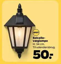 Netto Solcellevæglampe tilbud