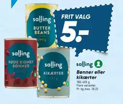 Bilka Bønner eller kikærter tilbud