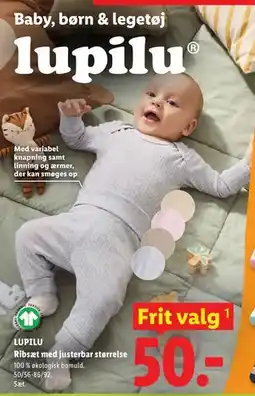 Lidl Ribsæt med justerbar størrelse tilbud