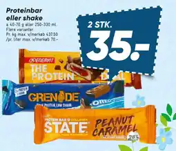 Bilka Proteinbar eller shake tilbud