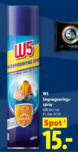 Lidl W5 Imprægneringsspray tilbud