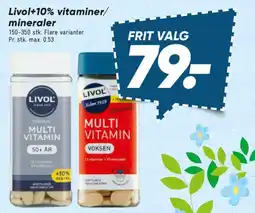Bilka LIVOL+10% Vitaminer/ mineraler tilbud