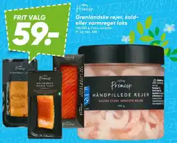 Bilka Grønlandske rejer, kold- eller varmrøget laks tilbud