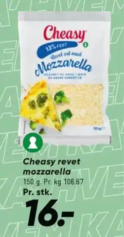 Bilka CHEASY Revet mozzarella tilbud