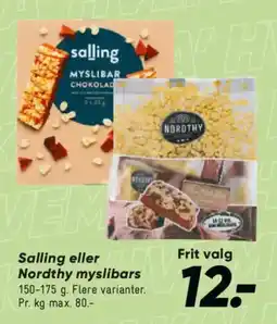 Bilka Salling eller nordthy myslibars tilbud