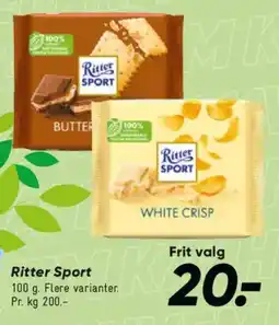 Bilka Ritter sport tilbud