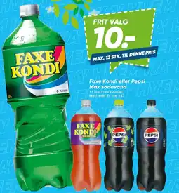 Bilka Faxe kondi eller pepsi max sodavand tilbud