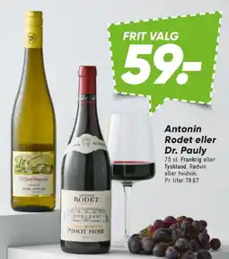 Bilka Antonin rodet eller dr. pauly tilbud