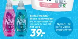 Bilka BIOTEX Wonder wash vaskemiddel tilbud