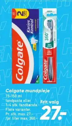 Bilka COLGATE Mundpleje tilbud