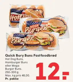 SPAR Quick Bury Buns Fastfoodbrød tilbud