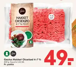 SPAR Gestus Hakket Oksekød 4-7 % tilbud