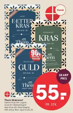 SPAR Them Skæreost tilbud