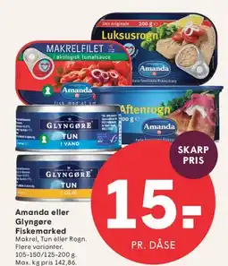 SPAR Amanda eller Glyngøre fisk tilbud