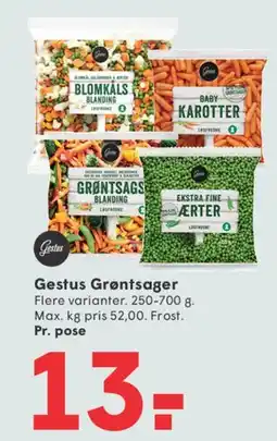 SPAR Gestus Grøntsager tilbud