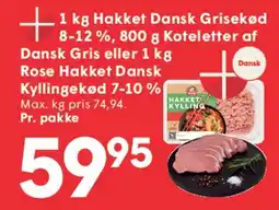 SPAR Hakket Dansk Grisekød tilbud