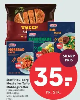 SPAR Steff Houlberg Maxi eller Tulip Middagsretter tilbud