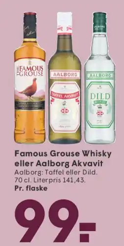 SPAR Famous Grouse Whisky eller Aalborg Akvavit tilbud