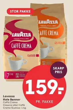 SPAR Lavazza Hele Bønner - Caffè Crema tilbud