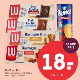 SPAR LU kiks (Petit Écolier, Bastogne, Prince) tilbud