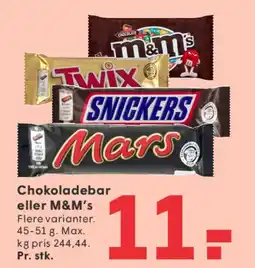 SPAR Chokoladebar eller M&M's tilbud
