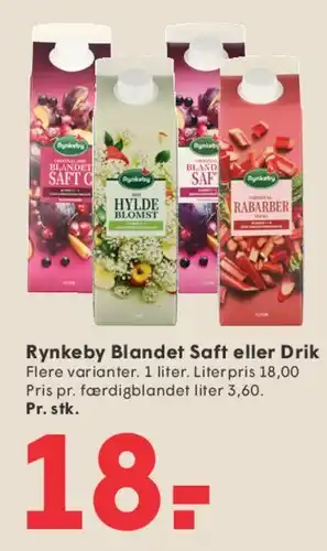 SPAR Rynkeby Blandet Saft eller Drik tilbud