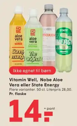 SPAR Vitamin Well / Nobe Aloe Vera / State Energy tilbud