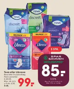 SPAR Tena eller Libresse tilbud