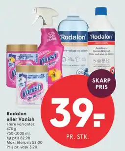 SPAR Rodalon eller Vanish tilbud