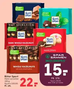 SPAR Ritter Sport tilbud